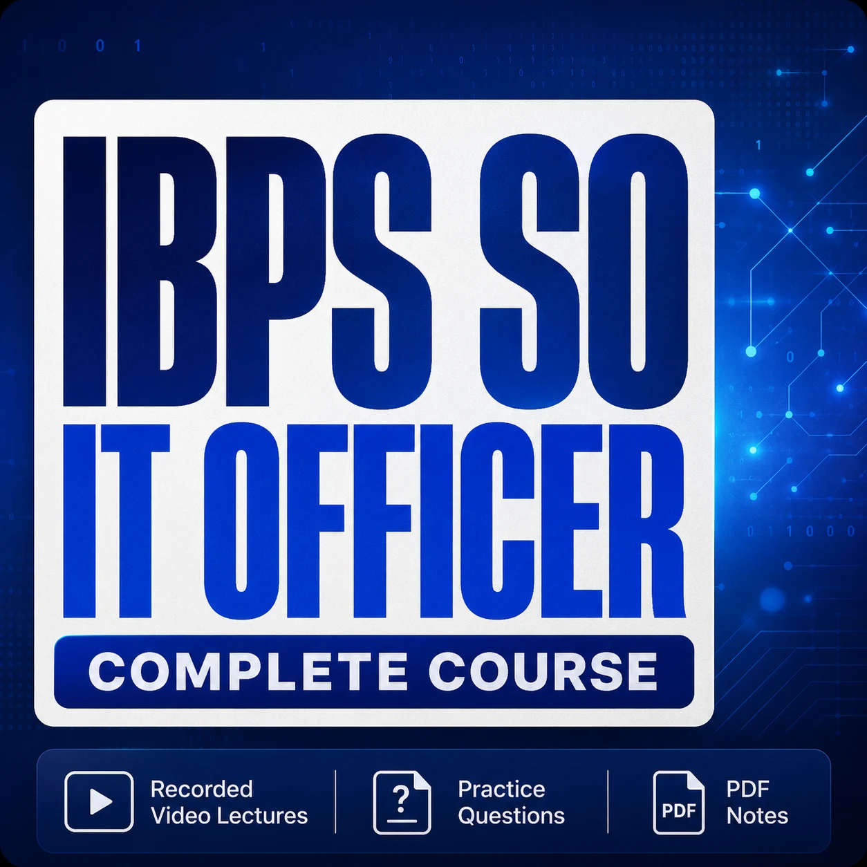 IBPS SO IT Officer Complete Course course artwork